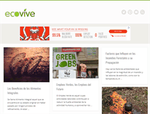 Tablet Screenshot of ecovive.com